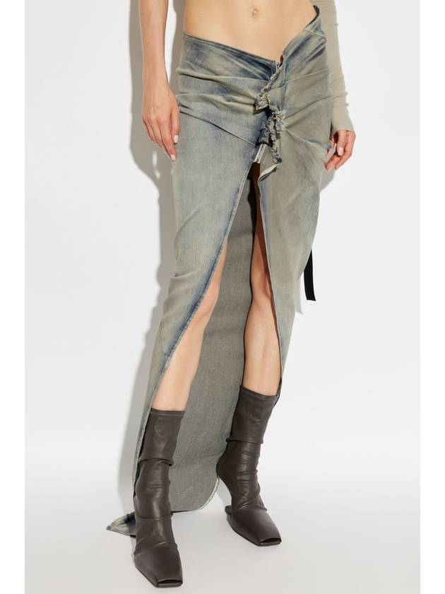 Rick Owens DRKSHDW Denim Skirt Edfu, Women's, Blue - RICK OWENS - BALAAN 3