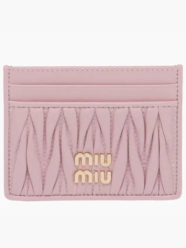 Materasse Nappa Leather Card Wallet Alabaster Pink - MIU MIU - BALAAN 2