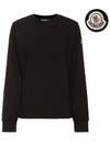 Logo Patch Women s Sweatshirt Black 8G00025 899RB 999 - MONCLER - BALAAN 1