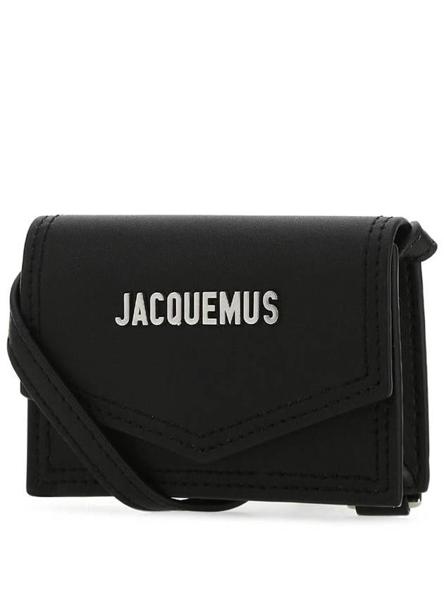 Le Porte Azur Envelope Pouch Bag Black - JACQUEMUS - BALAAN 3