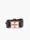 A-Plaque Leather Bracelet Black - DIESEL - BALAAN 2