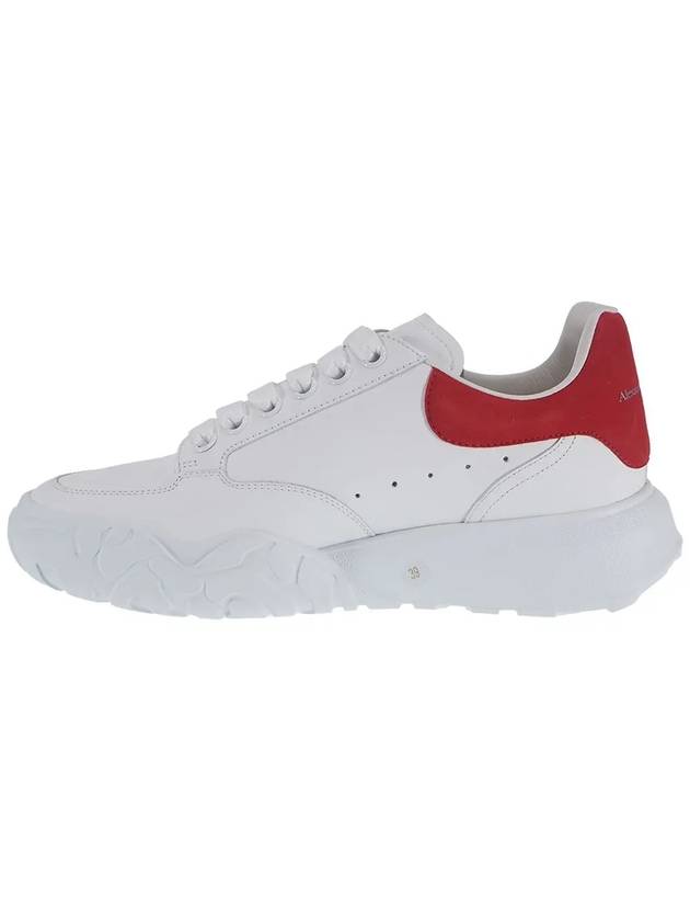 Court Trainer Red Tab Low Top Sneakers White - ALEXANDER MCQUEEN - BALAAN 3