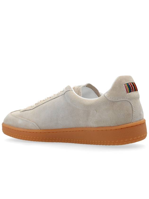 Logo Suede Low Top Sneakers Beige - PAUL SMITH - BALAAN 6