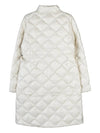 Women's Nosadella Quilted Long Padding Beige - DUVETICA - BALAAN 3