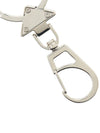 enamel logo key ring black silver - PRADA - BALAAN.