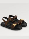 LV Sunset Comfort Flat Sandals Brown - LOUIS VUITTON - BALAAN 3