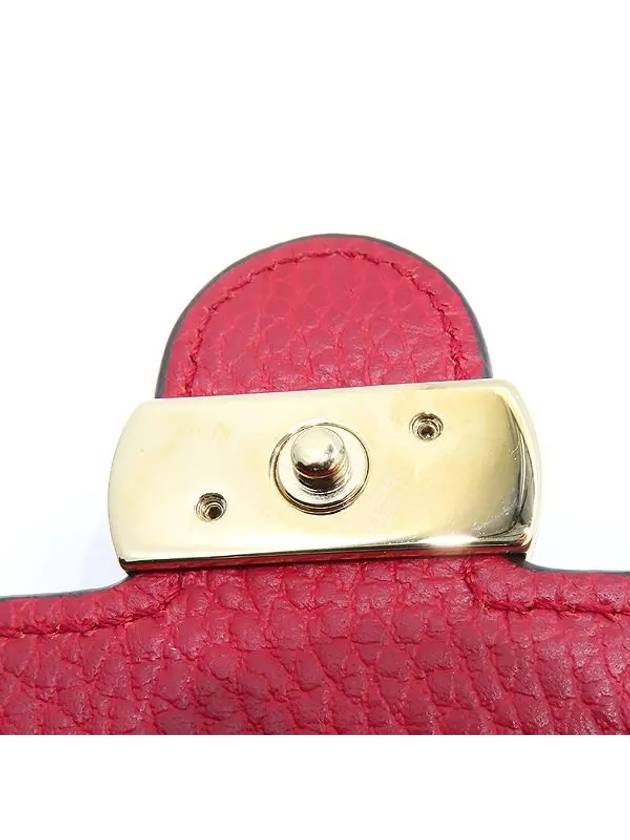 510314 Red color GG interlocking leather WOC long wallet and crossbag - GUCCI - BALAAN 4