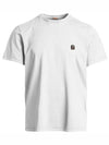 Logo Patch Crew Neck Cotton Short Sleeve T-Shirt Ivory - PARAJUMPERS - BALAAN 2