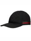 Original GG Web Supreme Canvas Baseball Ball Cap Black - GUCCI - BALAAN 2