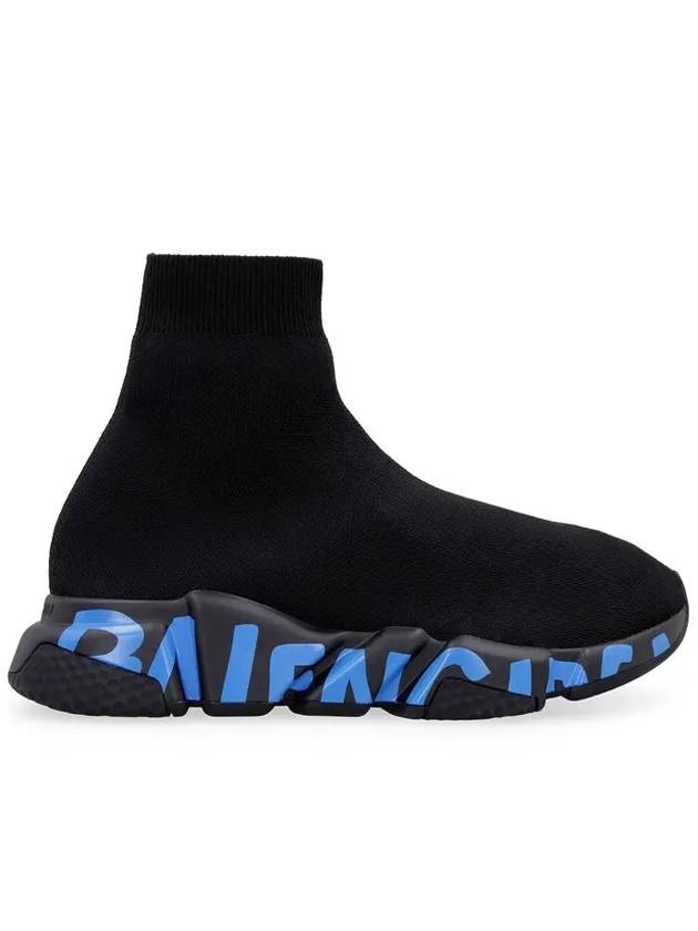 Speed Midsole Graffiti High Top Sneakers Blue Black - BALENCIAGA - BALAAN 1