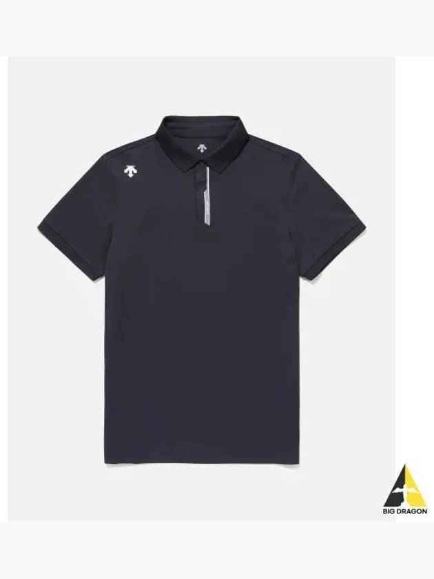 TOUGH Polo Shirt Black SP323UPS71 - DESCENTE - BALAAN 1