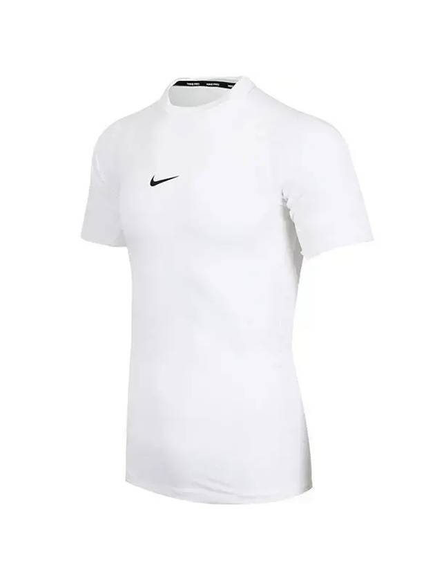 Pro Men's Dri Fit Tight Fitness Short Sleeve T-Shirt White - NIKE - BALAAN 1