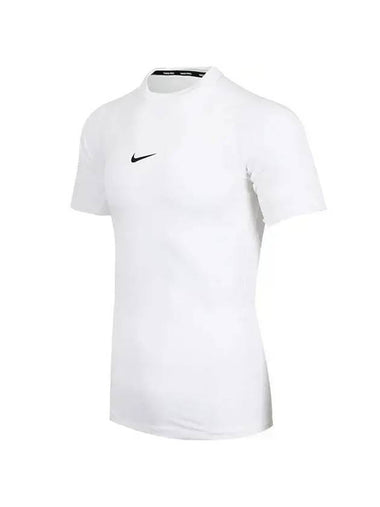 Pro Men's Dri Fit Tight Fitness Short Sleeve T-Shirt White - NIKE - BALAAN 1