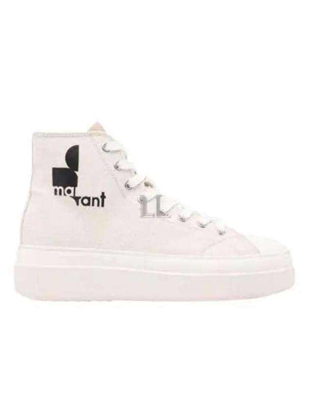 Austen High Top Sneaker Beige - ISABEL MARANT - BALAAN 2