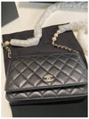 Pearl Strap Woc Gold Lambskin Chain Cross Bag Black AP2579 B07531 94305 - CHANEL - BALAAN 5