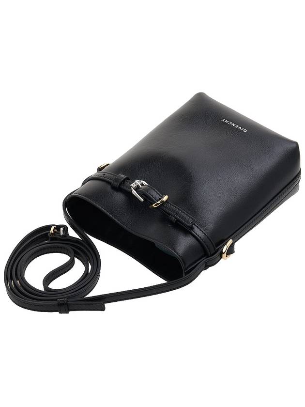 Voyou Leather Phone Pouch Bag Black - GIVENCHY - BALAAN 5