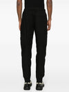 Stretch Cotton Tela Paracadute Cargo Straight Pants Black - STONE ISLAND - BALAAN 6