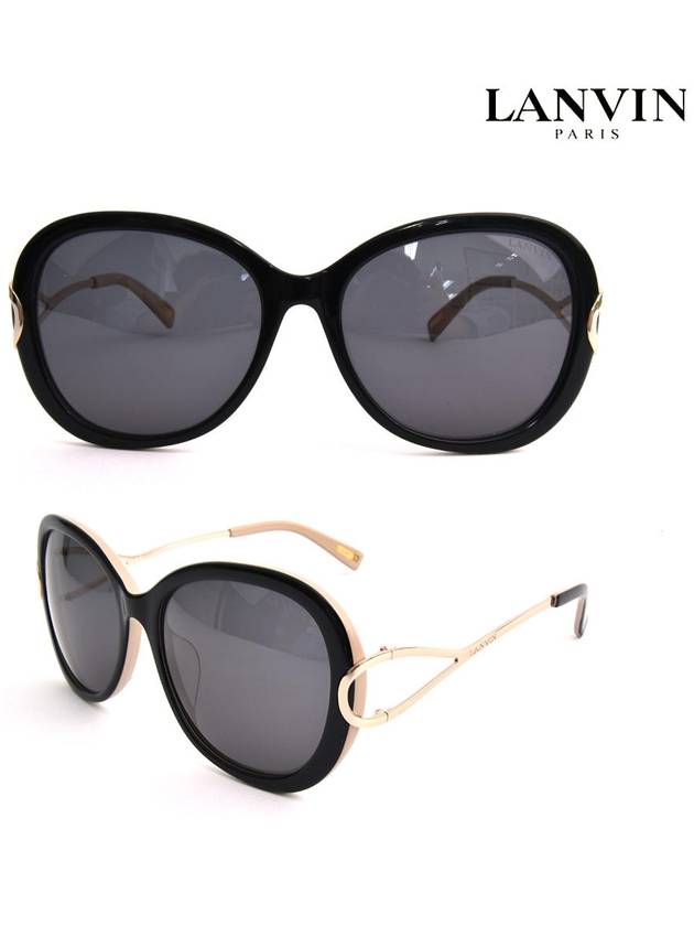 Women's Round Sunglasses SLN 753G 09LM SLN753 - LANVIN - BALAAN 2