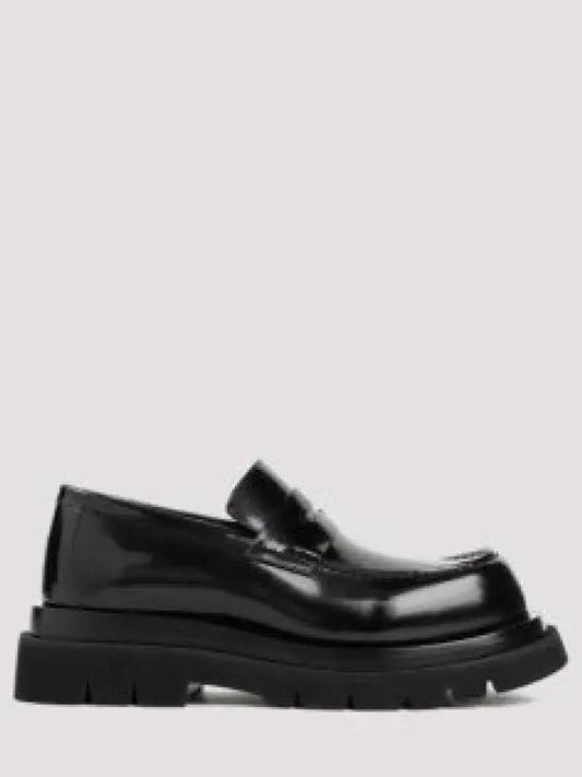 Lug Leather Loafers Black - BOTTEGA VENETA - BALAAN 2