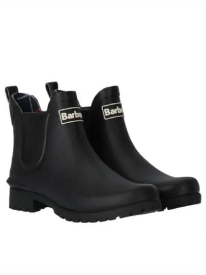 Wilton Wellington Chelsea Rain Boots Black - BARBOUR - BALAAN 2