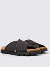 Brutus Textile Cross Strap Sandals Black - CAMPER - BALAAN 3