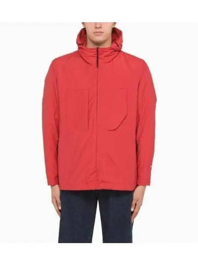 Compass Embroidered Hooded Jacket Red - STONE ISLAND - BALAAN 2