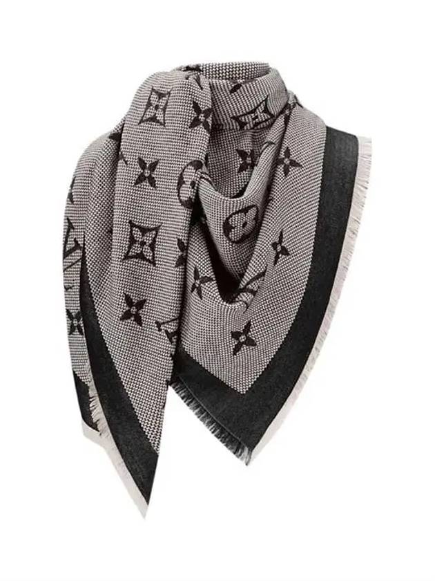 Neo Natte Monogram Scarf Black - LOUIS VUITTON - BALAAN 5