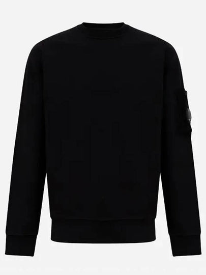 Emerized Diagonal Fleece Lens Sweatshirt Black - CP COMPANY - BALAAN 2