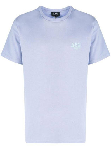 Raymond Logo Short Sleeve T-Shirt Lilac - A.P.C. - BALAAN 1