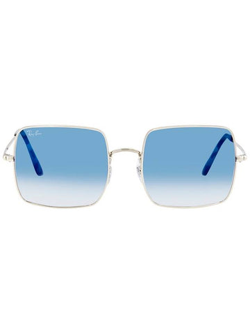 Ray Ban Square 1971 Classic Light Blue Gradient Unisex Sunglasses RB1971 91493F 54 - RAY-BAN - BALAAN 1