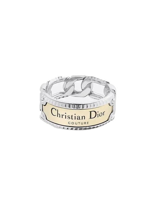 Couture Chain Link Ring Gold Silver - DIOR - BALAAN 1