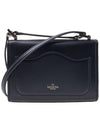 V Logo Type Small Leather Shoulder Bag Black - VALENTINO - BALAAN 4