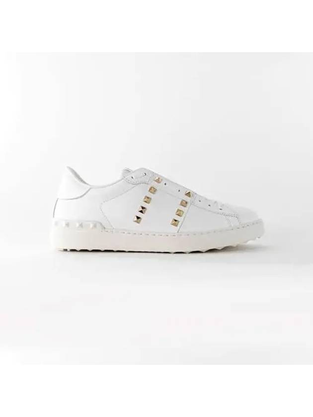 Rockstud Untitled Leather Men s Sneakers Bianco EU Size 1Y2S093 BHS - VALENTINO - BALAAN 2