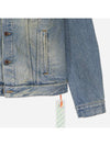 Men s Denim Jacket OMYE005S20386003 - OFF WHITE - BALAAN 4