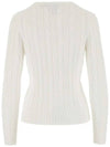 Embroidered Logo Pony Cable Knit Top White - POLO RALPH LAUREN - BALAAN 4