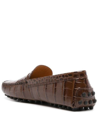 Tod'S Crocodile Print Rubber Loafer Shoes - TOD'S - BALAAN 2