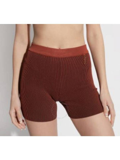 Jacquemus Ladies Brown Le Short Pralu Knitted Shorts, Brand Size 38 (US Size 4) - JACQUEMUS - BALAAN 2