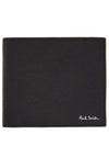 Saffiano Two-Tone Half Wallet Black - PAUL SMITH - BALAAN 3