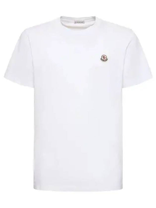 Logo Patch Short Sleeve T-Shirt 3 Pack White - MONCLER - BALAAN 2