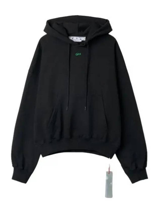 Alien Mush Boxy Hooded Black T Shirt Hoodie - OFF WHITE - BALAAN 1