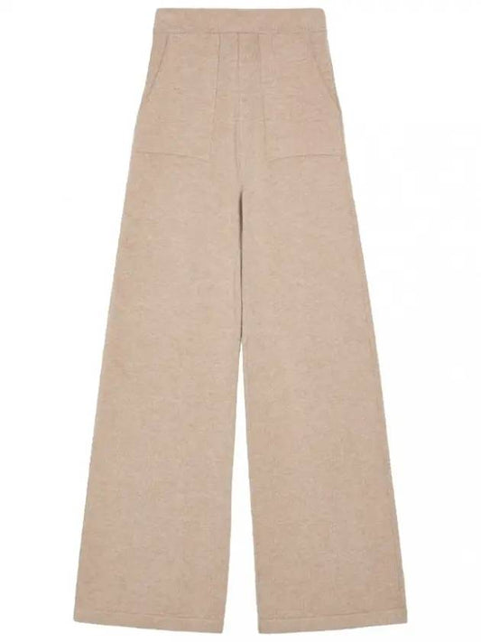 Gym Wool Cashmere Slacks Natural - MAX MARA - BALAAN.