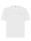 23 RMTS0005J208P23 01 Logo embroidered short sleeve t-shirt - LANVIN - BALAAN 2