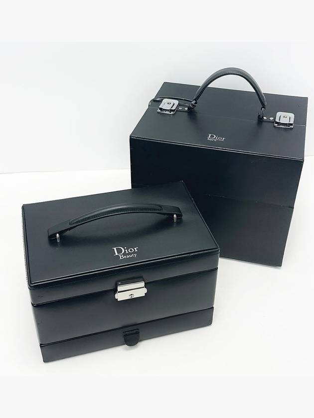 Black cosmetic bag box 2 piece set 3VDIB29033 - DIOR - BALAAN 1