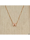 Mini PopAche Necklace Baby Pink Pendant Rose Gold Chain Necklace H147992F Rose Dragee - HERMES - BALAAN 4