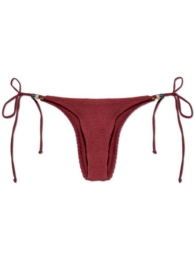 Bond-Eye Swimsuit Bottom Beaded Tie, Women's, Burgundy - BOND-EYE - BALAAN 1