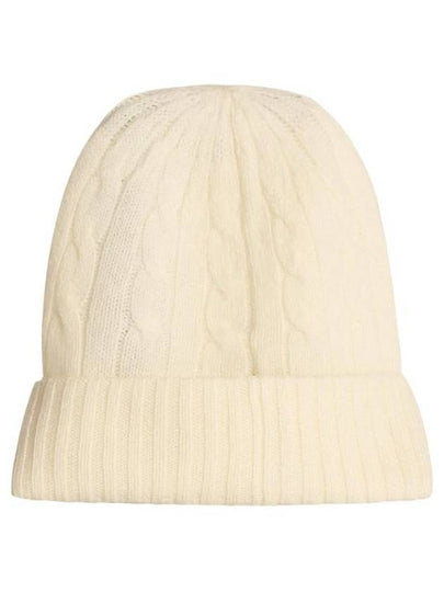 Polo Ralph Lauren Cream Wool Beanie - POLO RALPH LAUREN - BALAAN 2