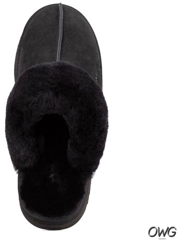 Disquette Platform Fleece Mule Black - OZWEAR UGG - BALAAN 6