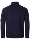 Lambswool GRS Half Zip Up Knit Top Total Eclipse - CP COMPANY - BALAAN 3