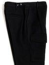 Men's Cargo Wool Pants Black I1WP01BK - IOEDLE - BALAAN 11