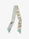 Les Voitures Nouvelles Twilly Scarf Blue Beige - HERMES - BALAAN 2